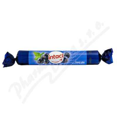 Intact rolička hroznový cukr s vit.C Černý ryb.40g