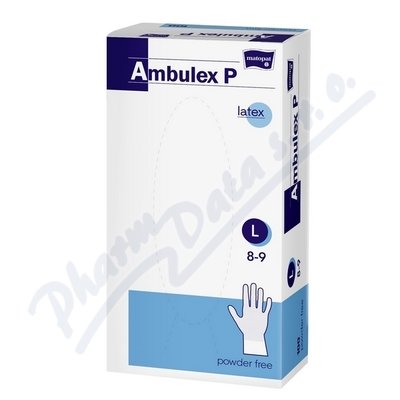 Ambulex P rukavice latexové nepudrované L 100ks