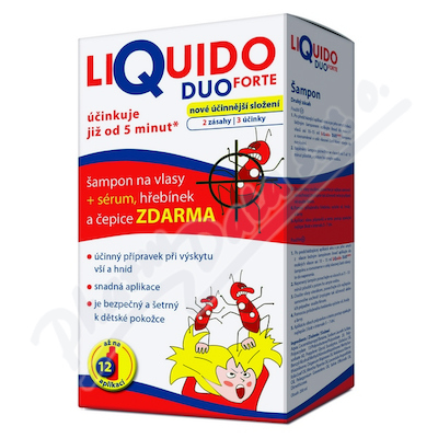LiQuido DUO Forte šampon na vši 200ml+sérum