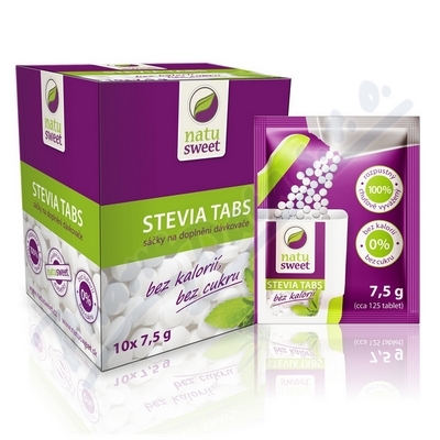 Stevia Natusweet tbl.-sáč.do dáv.10x7.5g(10x125ks)
