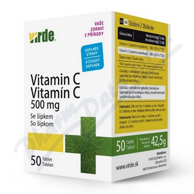 Vitamin C 500 mg se šípkem tbl.50