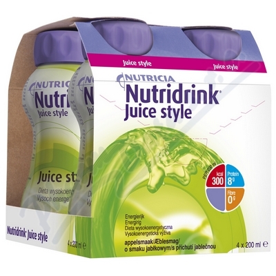 Nutridrink Juice Style s př.jablko por.sol.4x200ml