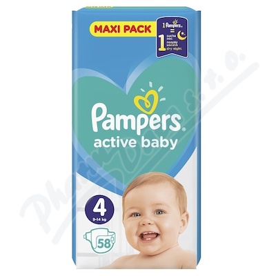Pampers Active Baby VPP 4 Maxi 58ks