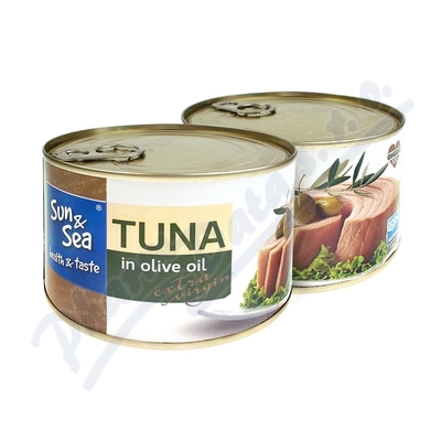Tuňák v olivovém oleji s extra virgin 400g Sun&Sea