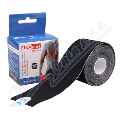 FIXAtape Sport Kinesio tejp.páska 5cmx5m černá