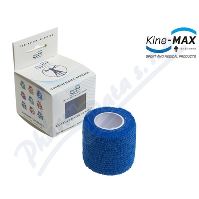 KineMAX Cohesive elast.samofix. 2.5cmx4.5m modré