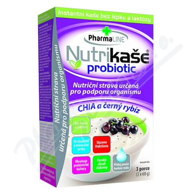 Nutrikaše probiotic CHIA a černý rybíz (3x60g)