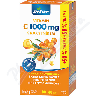 Revital Premium Vitamin C 1000mg+rakytník tbl.120