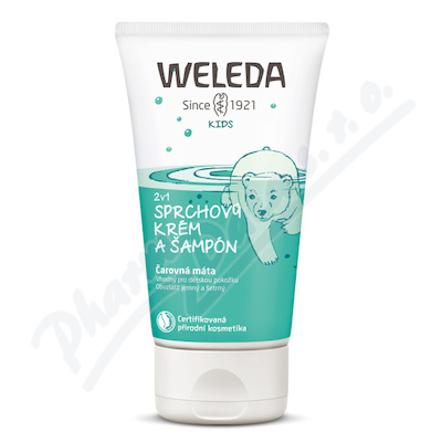 WELEDA 2v1 sprch.krém a šampon Čarovná máta 150ml