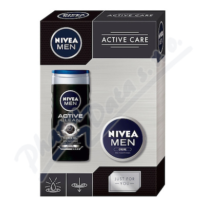 NIVEA set muži Men krém 75 ml+SG Active clean 250 ml