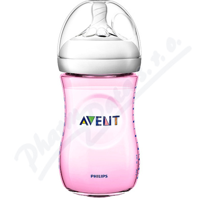 AVENT Láhev Natural 260ml růžová