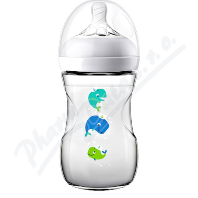 AVENT Láhev Natural 260ml velryba