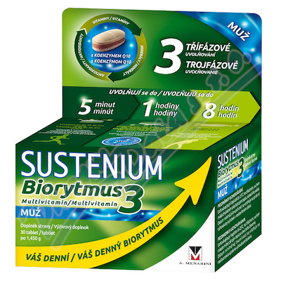 Sustenium Biorytmus 3 multivitamin MUŽ tbl.30