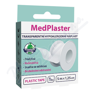 MedPlaster Náplast transparentní cívková 5mx1.25cm