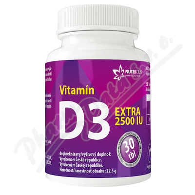 Vitamín D3 EXTRA 2500IU tbl.30