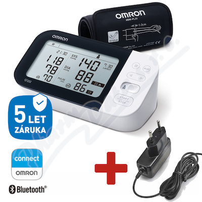 Tonometr dig.OMRON M7 Intelli IT AFib+ZDROJ 5let