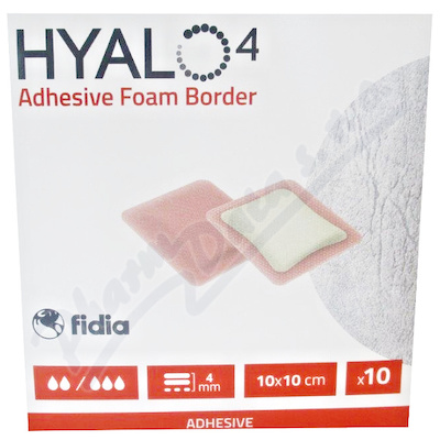Hyalo4 Silic.Adhes.Border Foam Dress. 10x10cm 10ks