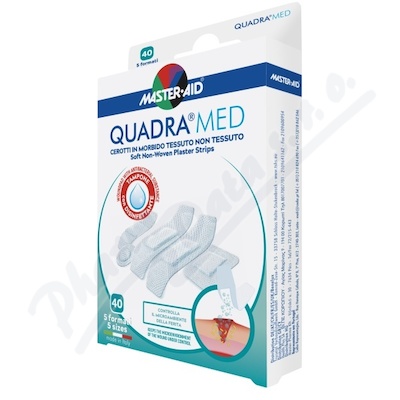 Quadra Med prodyš.antisept.sens.náplasti 40ks 5vel