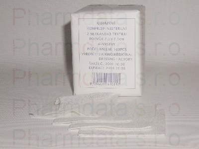 Kompres net.text. nesteril.7.5x7.5/100ks 4vrst.ZSZ