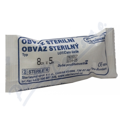 Obin. hydrofil.pletené ster.8cmx5m/1ks Steriwund