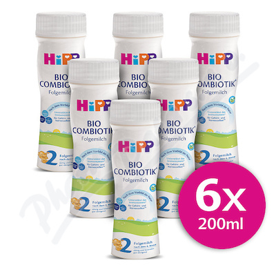 HiPP MLÉKO TEKUTÉ 2 BIO Combiotik 6x200ml