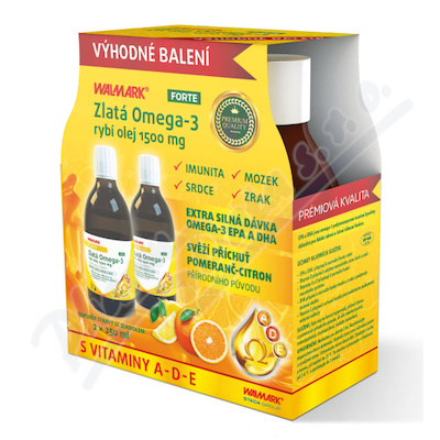 Walmark Zlatá Omega-3 1500mg 2x250ml Promo 2022