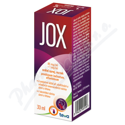 Jox 85mg/ml+1mg/ml orální sprej, roztok 30 ml