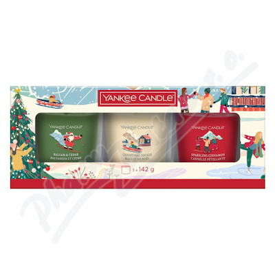 Yankee Candle dárková sada 3 vonných svíček