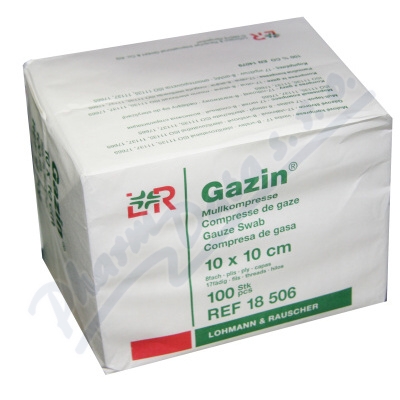 Gáza hydrofil.skl.kompr.Gazin 10x10cm/100ks 8vrst.